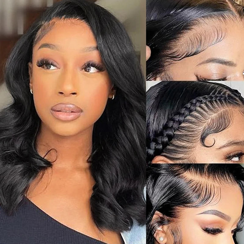 Transparent Body Wave Lace Front Bob Wig