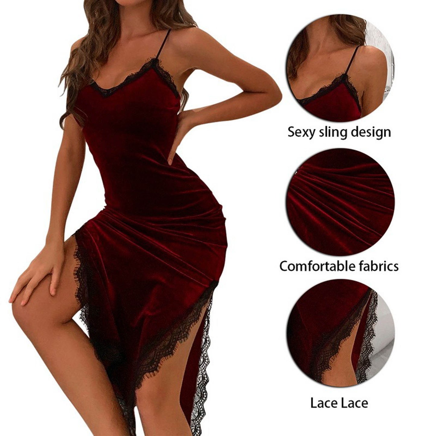 Sexy Long Sleep Dress