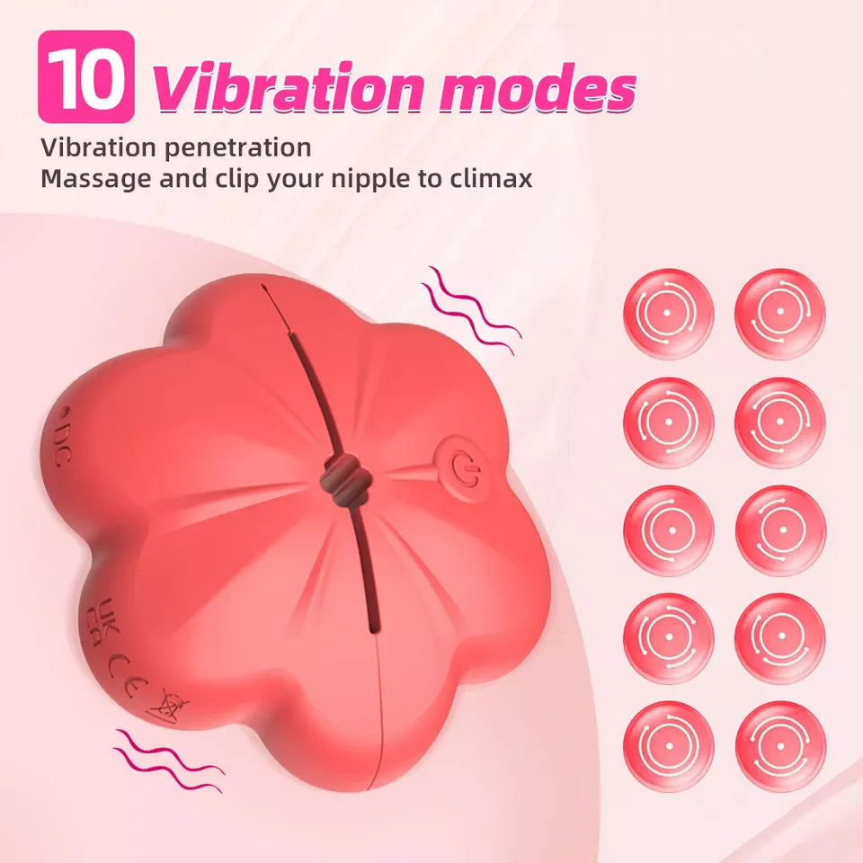 Vibrating Breast Nipple Clamps