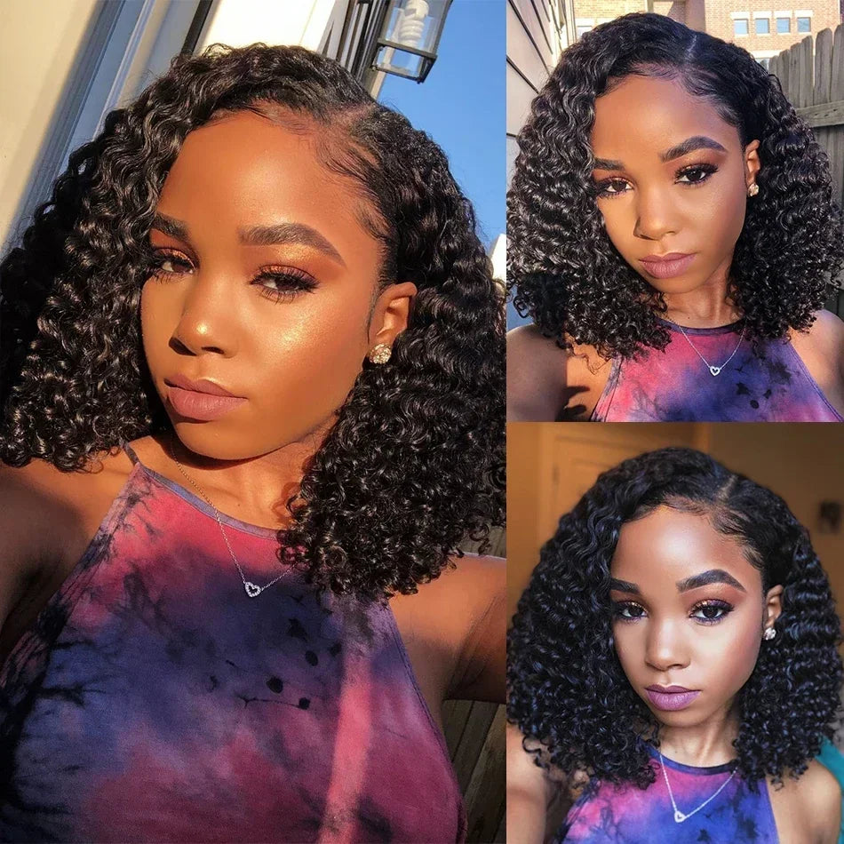 Loose Deep Water Wave Curly Bob Wig