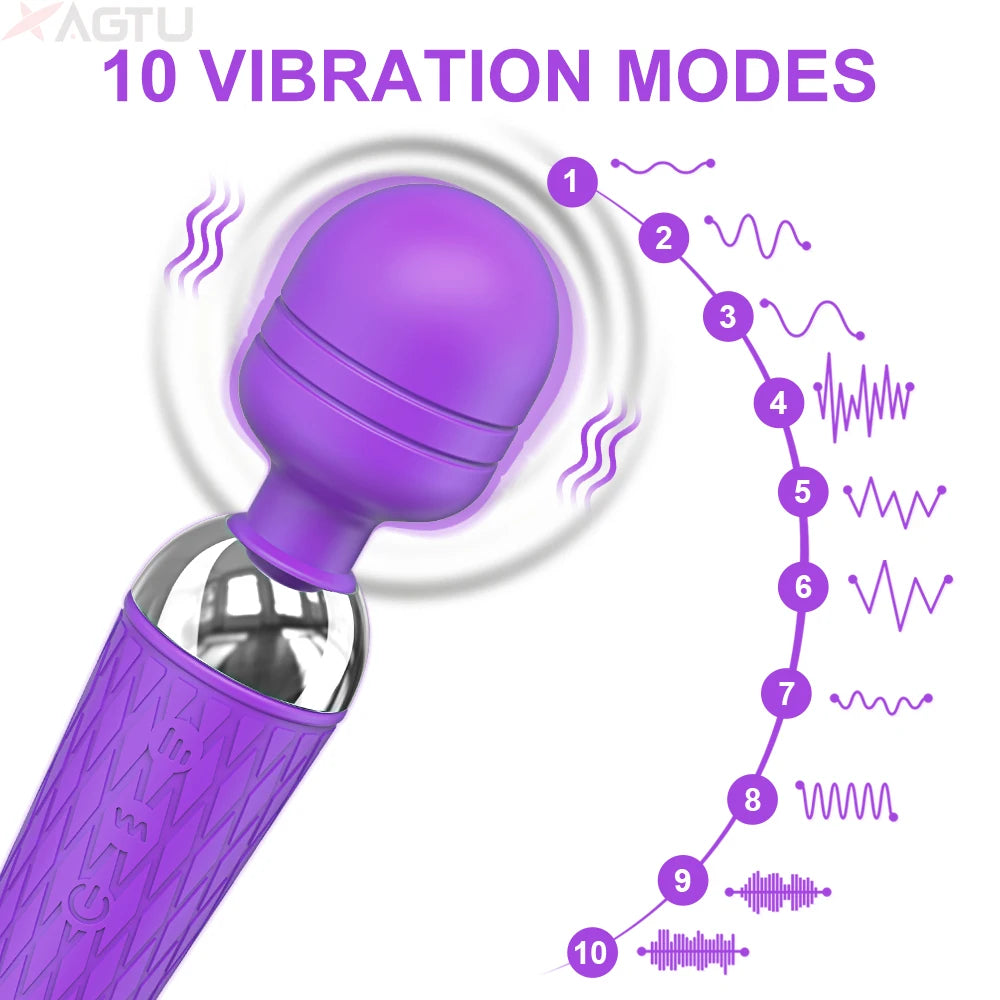 Powerful AV Vibrator Clitoris Stimulator Dildo