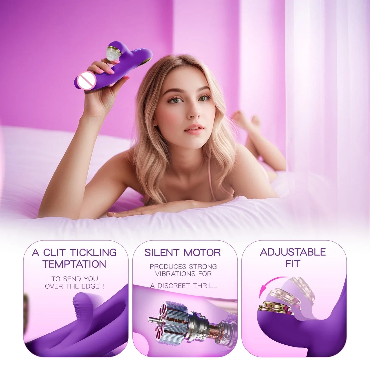 Tapping Flapping Vibrator for Women