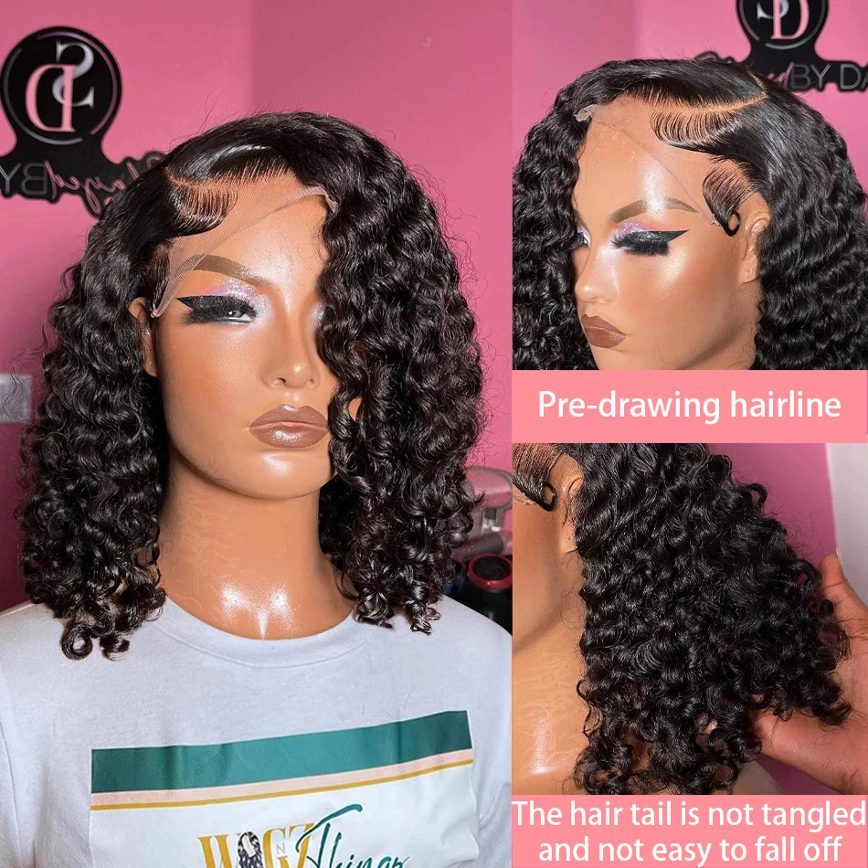 Loose Deep Water Wave Curly Bob Wig