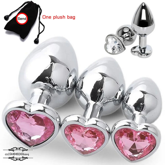 Heart-Shaped Crystal Anal Plug