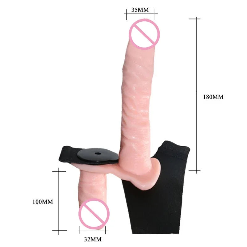 Strap on Multispeed Double Dual Dildo Vibrators