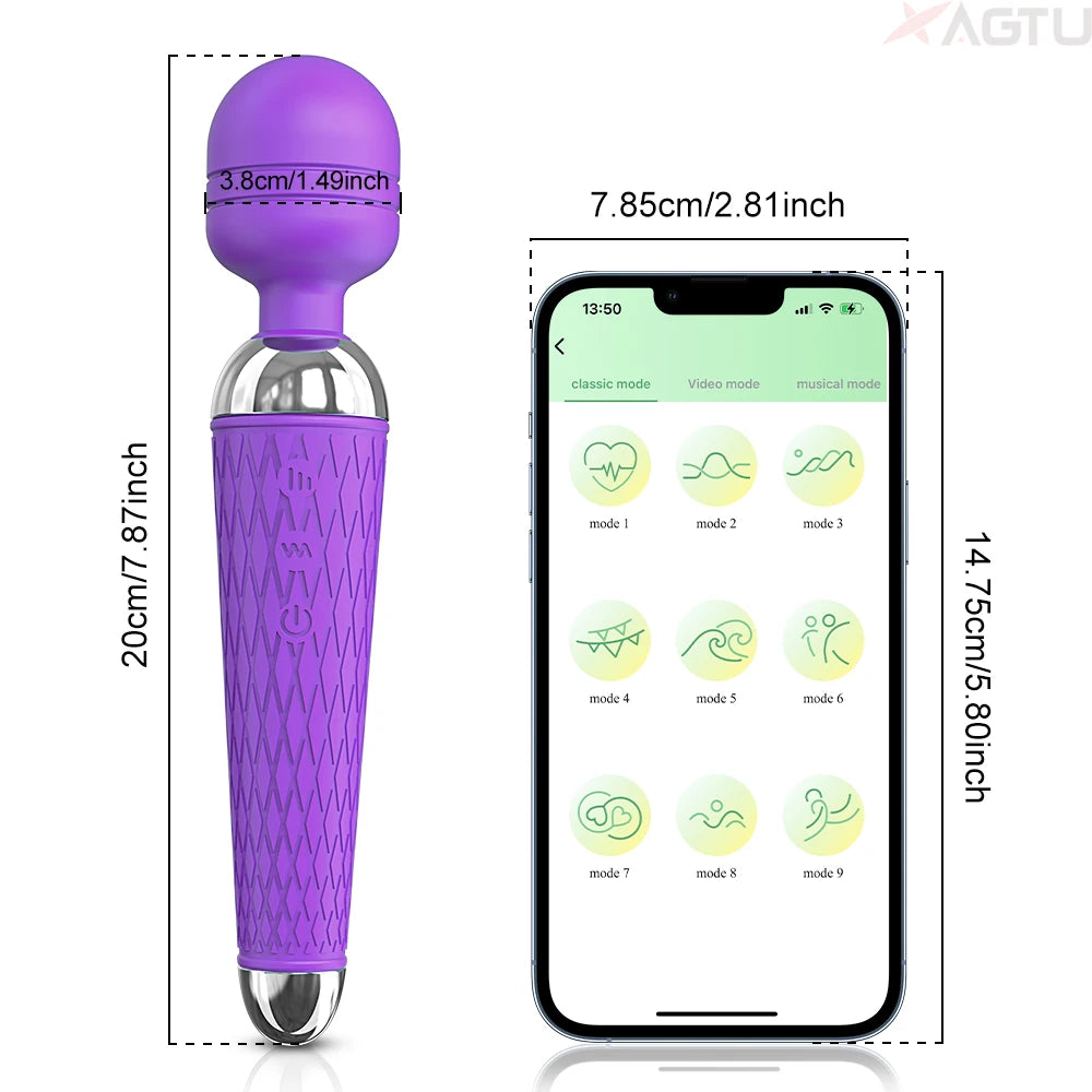 Powerful AV Vibrator Clitoris Stimulator Dildo